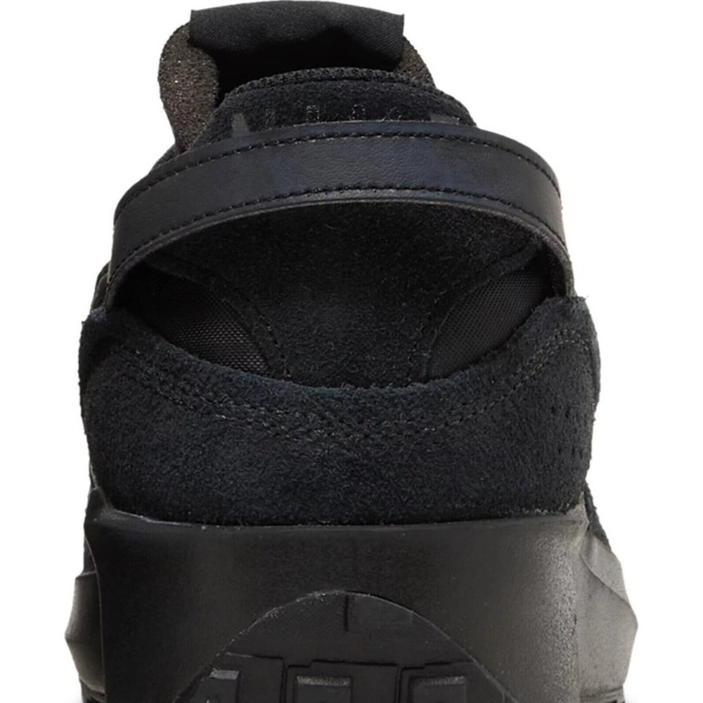 Nike Waffle Debut Men's Triple Black DH9522-002 Lace Up Athletic Sneakers Shoes - Picture 7 of 8